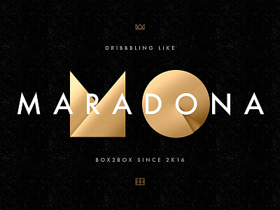 Dribbbling Like Maradona gold introduction maradona portfolio textures ui website