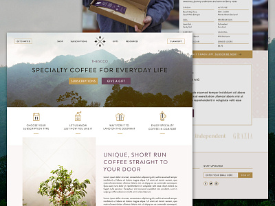 The Specialty Coffee Company Website