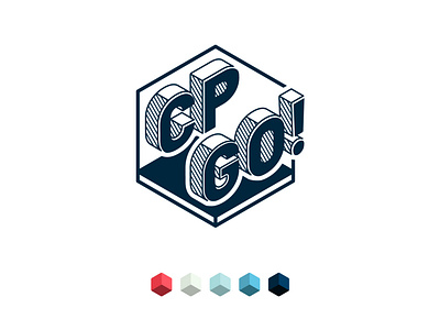 CP GO! Logo brand design branding cube design game game design graphic design lines logo perspective vector