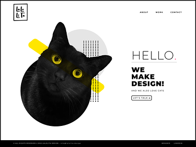 LaLolita - Home black cat cat design graphic design personal web portfolio ui ux web web design