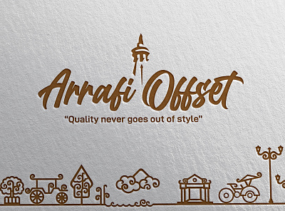 ARRAFI OFFSET branding design graphic design logo