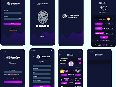 Crypto app ui/ux