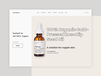 The Ordinary. ui web design