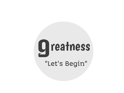 Greatness brand background black branding business design fancy great greatness grey industry logo simple text white