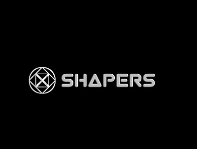 Shapers, A logo with lettering design and best branding cool copyright free design embossed fancy graphic illustration lettering light logo quality shapers silver text