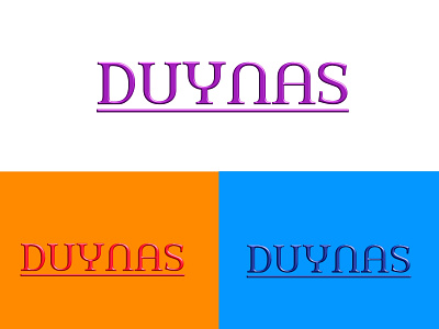 Duynas, A brand logo best brand branding cool design embossed fancy graphic lettering letters logo quality simple text