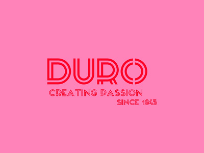 Duro logo design best brand branding business commercial cool copyright free creating passion design duro fancy graphic industry lettering logo motto quality since text wordmark