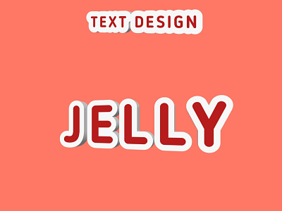 Jelly text design 3d best brand branding commercial cool copyright free design fancy free graphic illustration jelly lettering logo quality red text