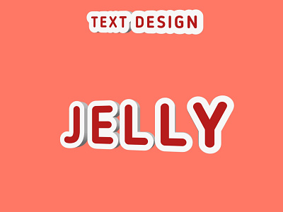 Jelly text design