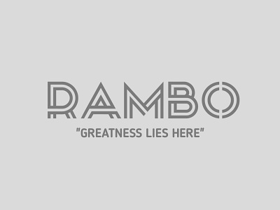 Rambo logo design best best logo design branding business commercial cool copyright free creative design fancy graphic grey illustration industry logo quality simple text