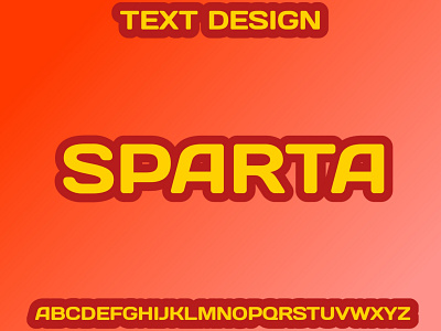 Sparta text design