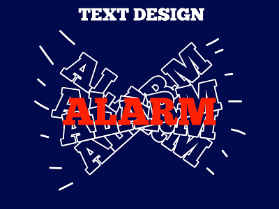 Alarm text design