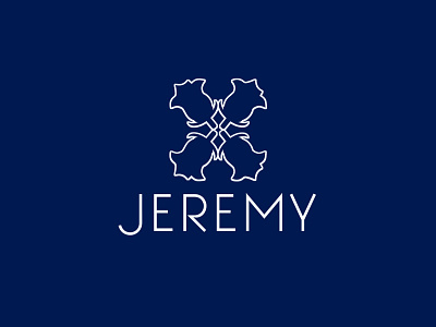 JEREMY logo design best brand branding cool creative design fancy flowers graphic illustration jeremy jeremy logo lettering logo luxury perfume rose rose logo simple text