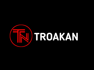 Troakan logo design best brand branding business commercial cool copyright free design fancy graphic illustration industry logo quality red text troakan