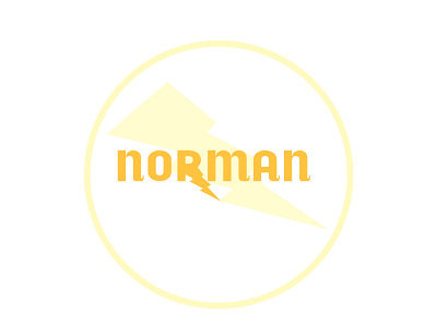 Norman logo design best brand branding cool creative design electric fancy graphic illustration logo norman quality text thunder wordmark