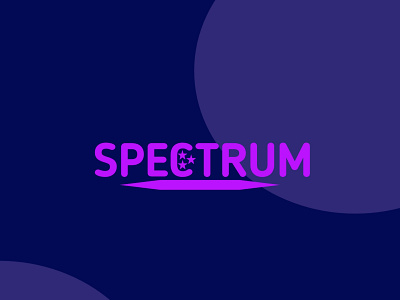Spectrum logo design best brand branding business commercial cool design embossed fancy graphic illustration logo pink quality spectrum star text