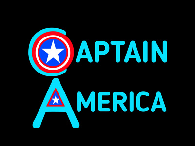 Captain America logo design created by me america best branding business captain captain america commercial cool design fancy fantasy graphic illustration logo save shield superhero text