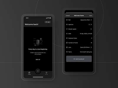 Afilm - Dark mode add new darkmode emptystate mobile app mobile design uidesign uxdesign uxui uxuidesign