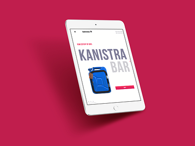 KanistraBar | Website bar color design kanistra landing pages red site slide typography ui website