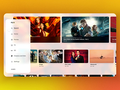 Plex Redesign - ProtoPie animation experience experience design gradient movies plex protopie protopie5.0 tv tv app ui ux