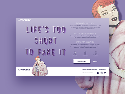 Own Your O - NY Fashion Week Campaign astroglide campaign responsive splash page ui website