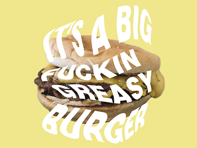 🍔 BURGER BOY 4 LIFE 🍔 burger food lettering poster poster art poster design type typographic typography uixninja warp