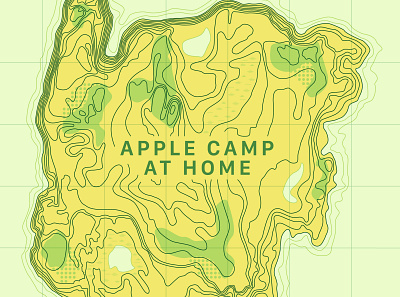 Apple Camp at Home apple camp apple retail apple store illustration map summer today at apple topography