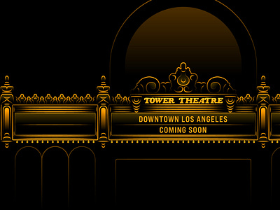 Apple Tower Theatre Marquee