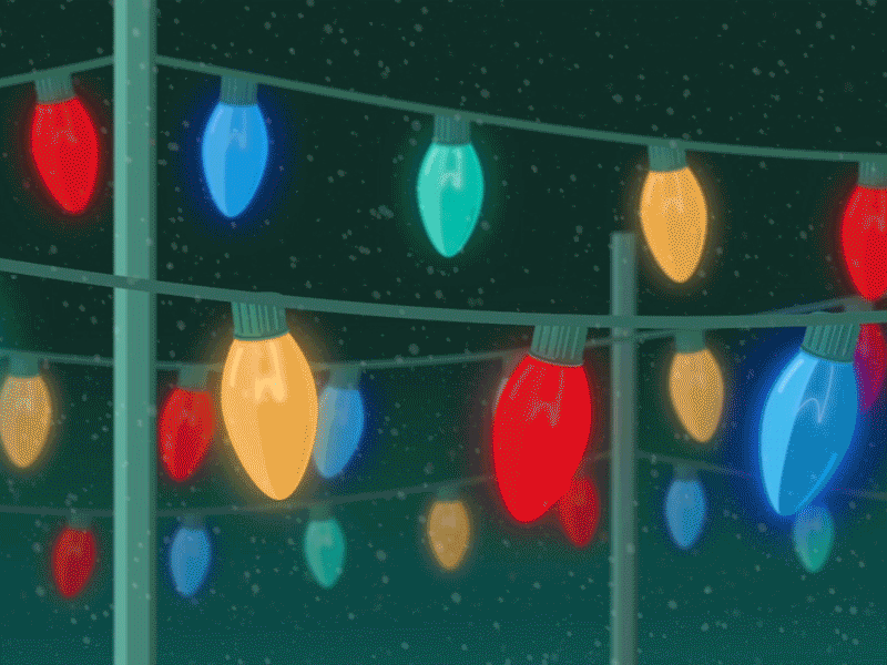 Christmas Lights Animation after effects animation c7 christmas flickering holiday light string lights