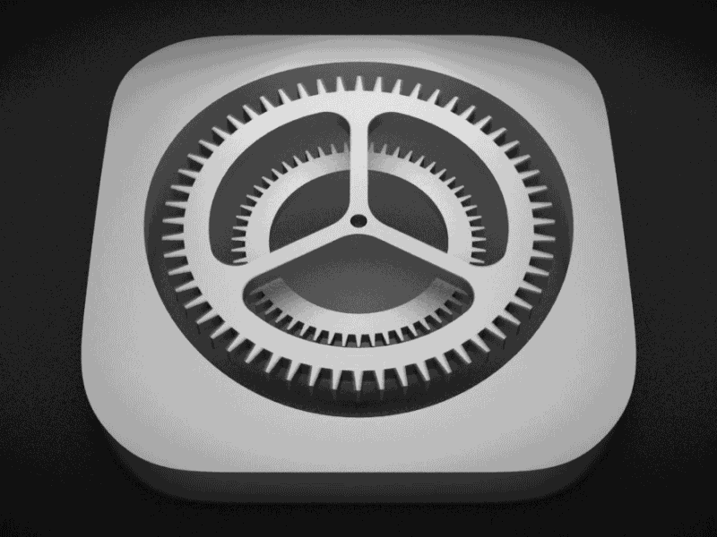 Turn, Turn, Turn 3d after effects cinema 4d gears icon ios settings