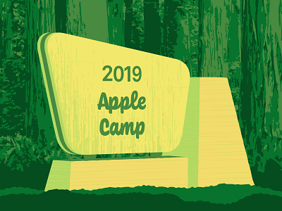 2019 Apple Camp apple camp apple store national forest national park park signage today at apple wpa