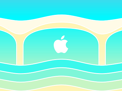 Apple Aventura apple store aventura aventura mall illustration miami miami vice mid century mimo