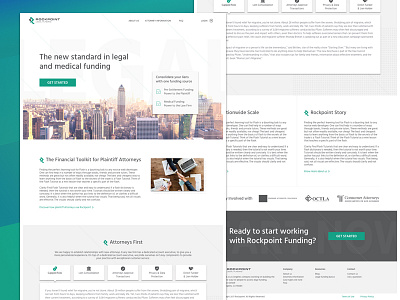 Legal & Medical Funding Company Website Design fintech funding legal responsive ui uiux web app