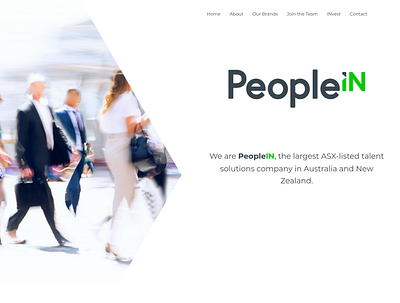 peopleIn home page design johurul sheikh website website design wordpress