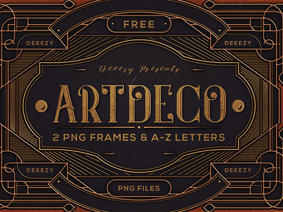 Free ArtDeco Frames & Letters