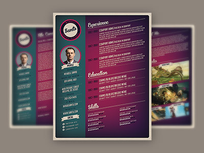 Retro Style Resume