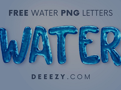 Free Water Funny 3D Lettering 3d font 3d letters cartoon deeezy font free free font free graphics free typography freebie funny font game typography water water font water letters