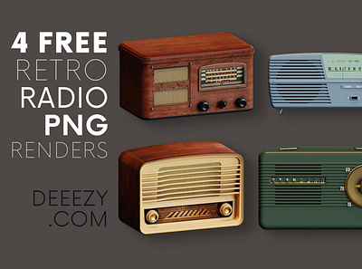 Free Retro Radio PNG Graphics deeezy free free graphics freebie freebies png png shapes radio retro retro radio vintage