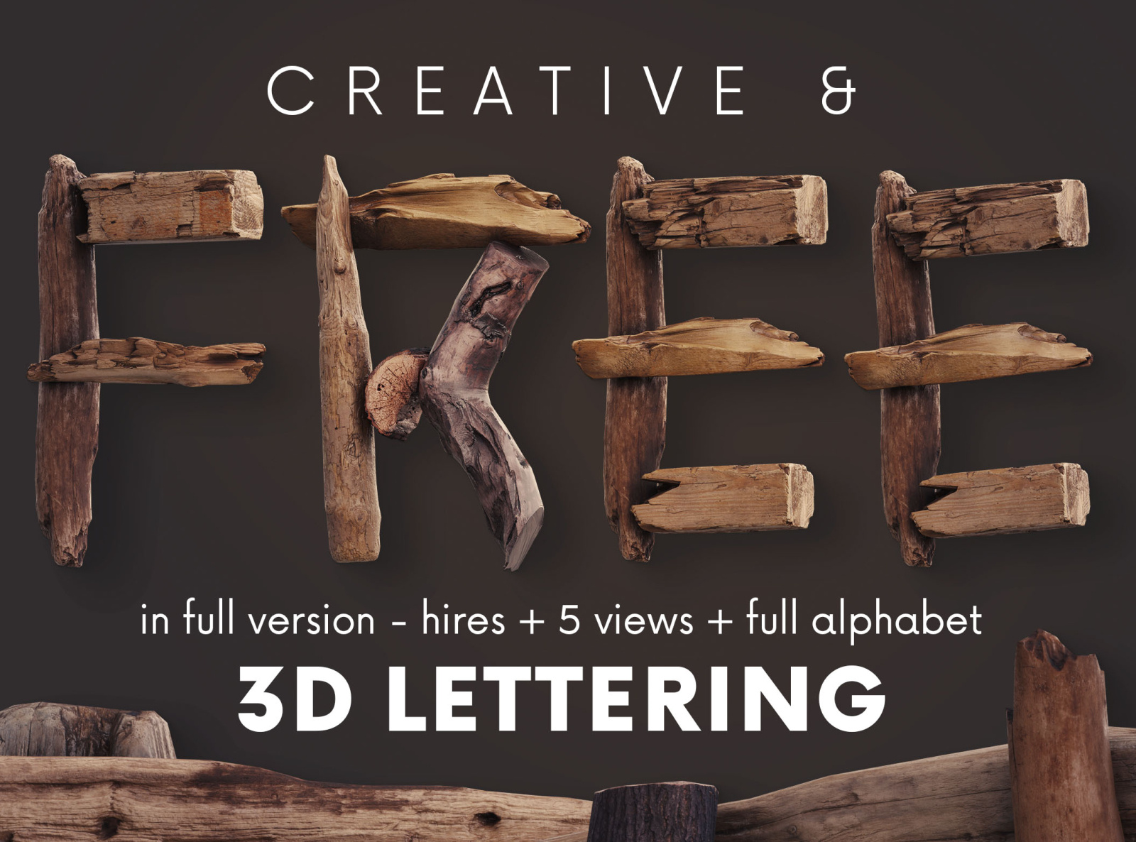 Free Wild Adventure 3d Lettering By Cruzinedesign On Dribbble