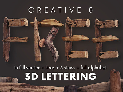 Free Wild Adventure 3D Lettering