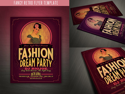 17 Ready to Print Retro Templates bundle deal dealjumbo flyer party poster retro sale template vintage
