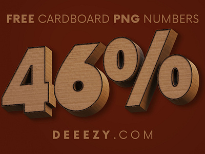 Cardboard - Free 3D Numbers