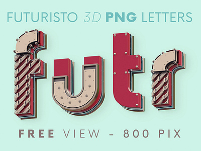 Futuristo Free 3D Letterng