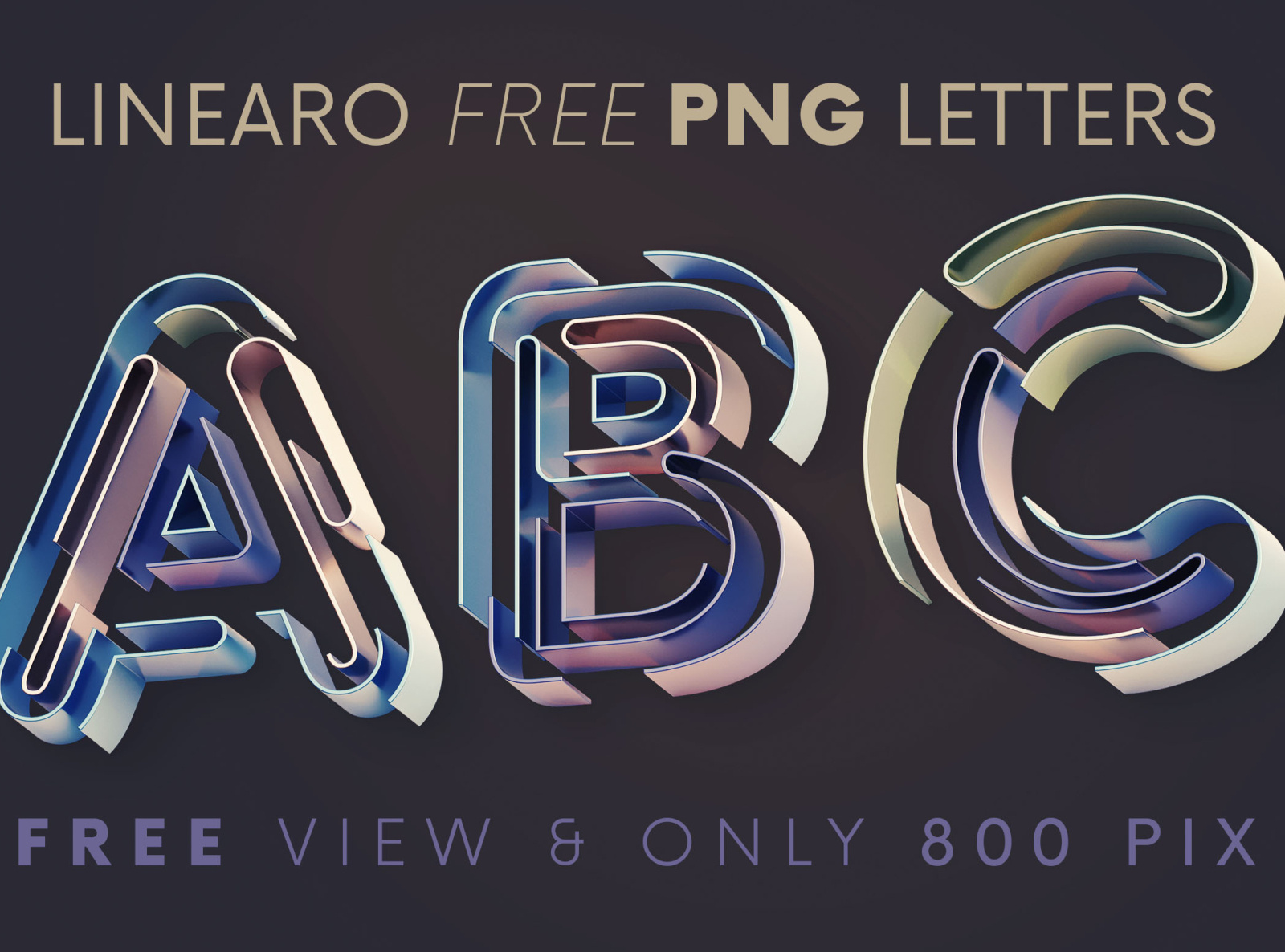 Linearo Free 3d Lettering By Cruzinedesign On Dribbble