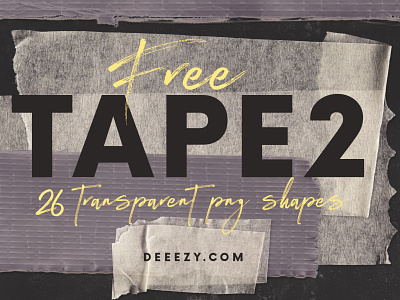 26 FREE Tape PNG Shapes 2 deeezy duct tape free free graphics free photoshop shapes free shapes free textures freebie freebies grunge paper grunge tape hipster paper tape png shapes retro tape tape shapes urban vintage