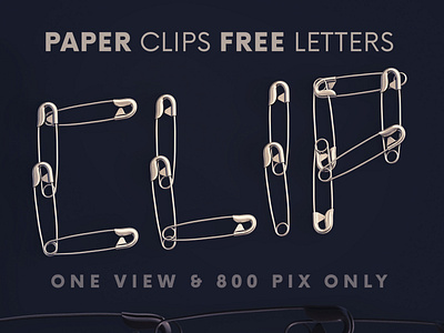 Paper Clips - Free 3D Lettering