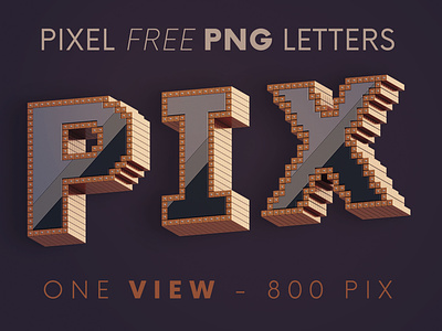 Pixel - Free 3D Lettering 3d 3d font 3d letters 3d typography deeezy font free free font free graphics free typography freebie freebies futuristic font game font logo minecraft pixel pixel font typography