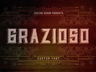 Grazioso Font classic custom display font headline retro typeface typography vintage