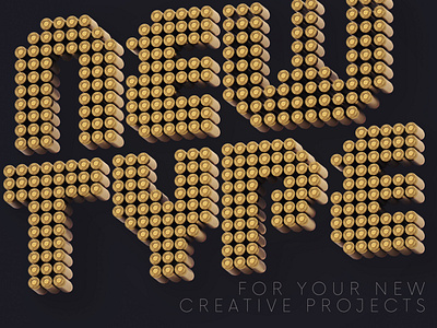 Bullets - Free 3D Lettering