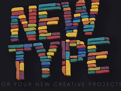 Color Bricks - Free 3D Lettering